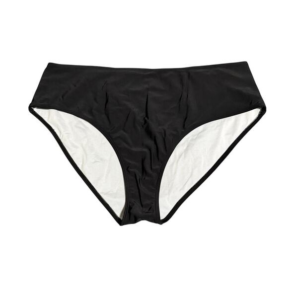 NWOT Black Plus Size Black 3XL Bikini Bottom Swimsuit Versatile Basic‎ - Picture 1 of 5